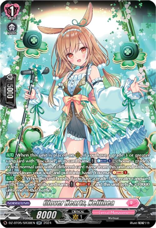 Image for Clover Hearts, Nellinea (SR) (DZ-BT05: Omniscient Awakening) (DZ-BT05/SR38EN) - Cardfight Vanguard