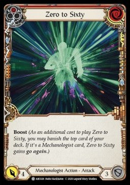 Zero to Sixty (Red) (Normal) - Arcane Rising - Unlimited (Common) [ARC-U-ARC026]