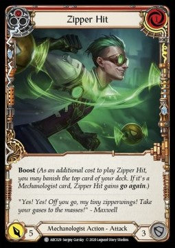 Zipper Hit (Red) (Normal) - Arcane Rising - Unlimited (Common) [ARC-U-ARC029]