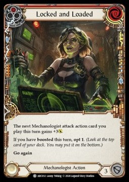 Locked and Loaded (Red) (Normal) - Arcane Rising - Unlimited (Common) [ARC-U-ARC032]