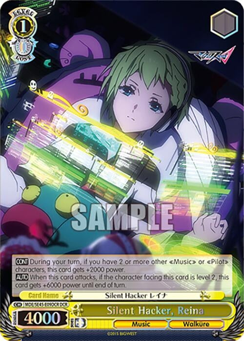 Image for Silent Hacker, Reina (DCR) (MACROSS Delta Premium Booster) (MDE/SE45E09DCR DCR) - Weiss Schwarz