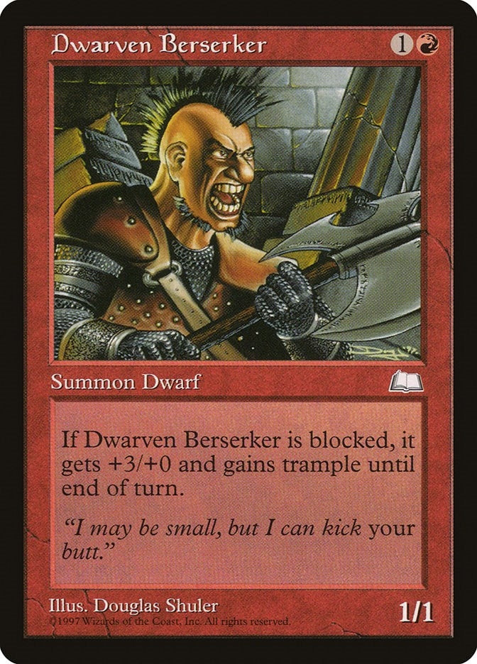 Image for Dwarven Berserker (Weatherlight) - Magic: The Gathering