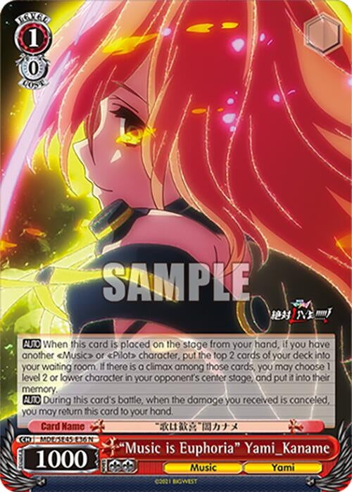 Image for "Music is Euphoria" Yami_Kaname (MACROSS Delta Premium Booster) (MDE/SE45E36 N) - Weiss Schwarz