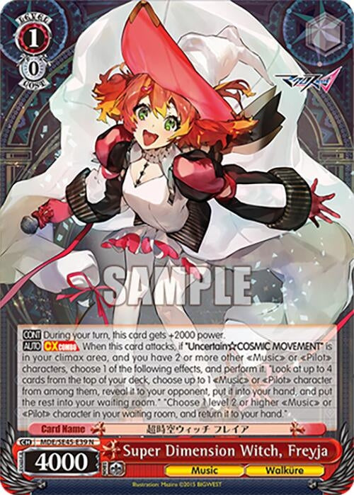 Image for Super Dimension Witch, Freyja (MACROSS Delta Premium Booster) (MDE/SE45E39 N) - Weiss Schwarz