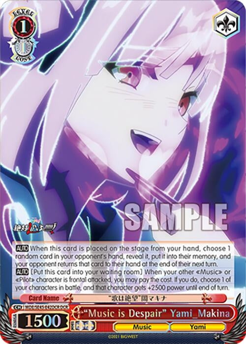 Image for "Music is Despair" Yami_Makina (DCR) (MACROSS Delta Premium Booster) (MDE/SE45E42DCR DCR) - Weiss Schwarz