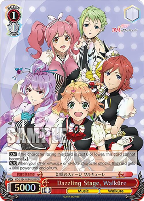 Image for Dazzling Stage, Walkure (DCR) (MACROSS Delta Premium Booster) (MDE/SE45E44DCR DCR) - Weiss Schwarz