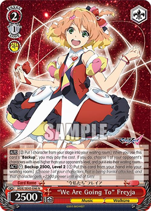Image for "We Are Going To" Freyja (MACROSS Delta Premium Booster) (MDE/SE45E46 N) - Weiss Schwarz