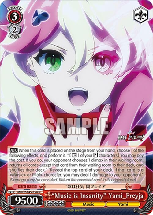 Image for "Music is Insanity" Yami_Freyja (MACROSS Delta Premium Booster) (MDE/SE45E54 N) - Weiss Schwarz