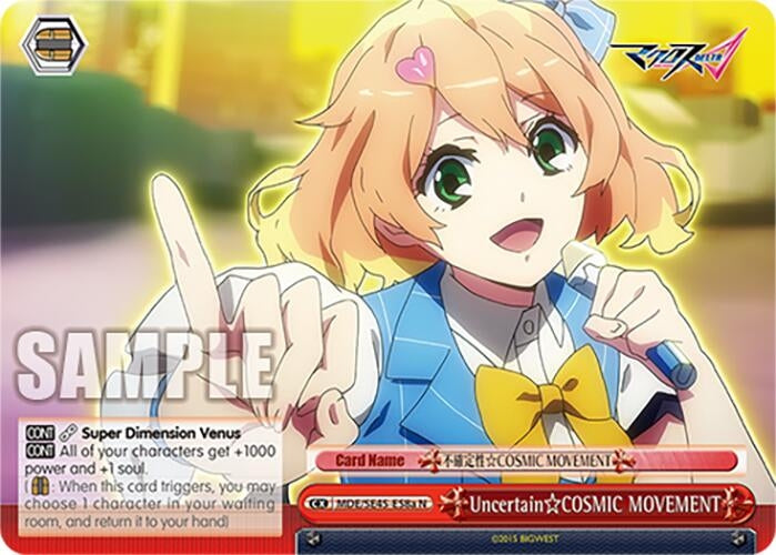 Image for Uncertain COSMIC MOVEMENT (A) (MACROSS Delta Premium Booster) (MDE/SE45E58a N) - Weiss Schwarz