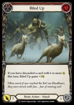 Riled Up (Red) (Normal) - Crucible of War - Unlimited (Common) [CRU-U-CRU016]