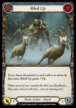 Riled Up (Blue) (Normal) - Crucible of War - Unlimited (Common) [CRU-U-CRU018]