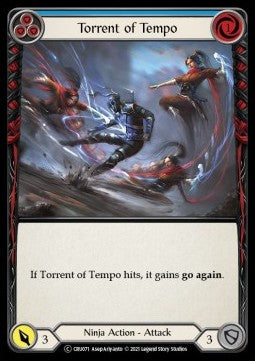 Torrent of Tempo (Blue) (Normal) - Crucible of War - Unlimited (Common) [CRU-U-CRU071]