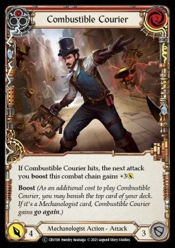 Combustible Courier (Red) (Normal) - Crucible of War - Unlimited (Common) [CRU-U-CRU109]