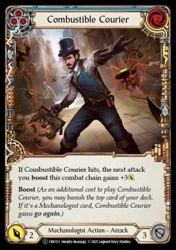 Combustible Courier (Blue) (Normal) - Crucible of War - Unlimited (Common) [CRU-U-CRU111]