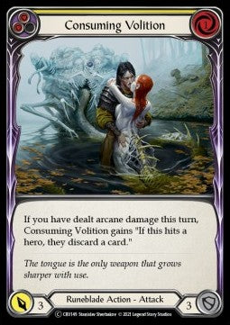 Consuming Volition (Yellow) (Normal) - Crucible of War - Unlimited (Common) [CRU-U-CRU149]
