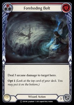 Foreboding Bolt (Red) (Normal) - Crucible of War - Unlimited (Common) [CRU-U-CRU168]