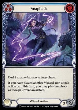 Snapback (Blue) (Normal) - Crucible of War - Unlimited (Common) [CRU-U-CRU176]