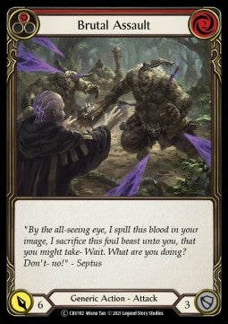 Brutal Assault (Red) (Normal) - Crucible of War - Unlimited (Common) [CRU-U-CRU192]