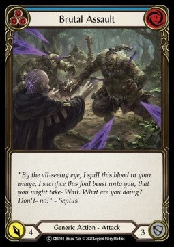 Brutal Assault (Blue) (Normal) - Crucible of War - Unlimited (Common) [CRU-U-CRU194]