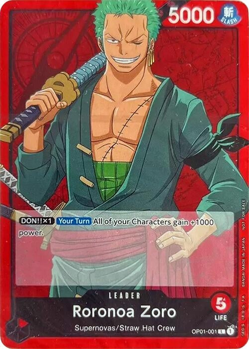 Image for Roronoa Zoro (One Piece Demo Deck Cards) (OP01-001) - One Piece Card Game