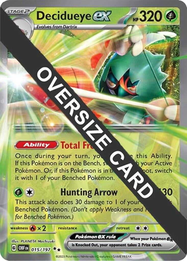 Image for Decidueye ex (Jumbo Cards) (015/197) - Pokemon