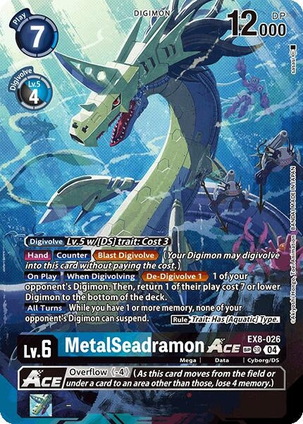 Image for MetalSeadramon ACE (Textured) (EX8-026 SR)