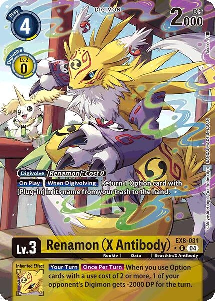 Image for Renamon (X Antibody) (Alternate Art) (EX8-031 R)