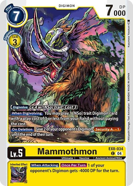 Image for Mammothmon (EX8-034 C)