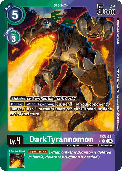 Image for DarkTyrannomon (Limited Foil) (EX8-041 C)