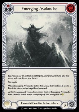 Emerging Avalanche (Red) (Normal) - Tales of Aria - Unlimited (Common) [ELE-U-ELE025]