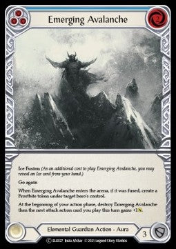 Emerging Avalanche (Blue) (Normal) - Tales of Aria - Unlimited (Common) [ELE-U-ELE027]