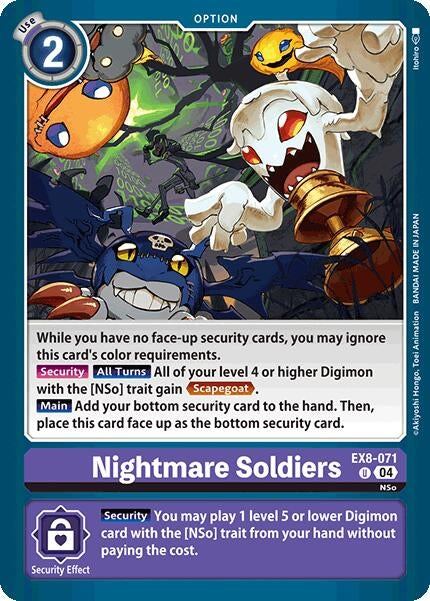 Image for Nightmare Soldiers (EX8-071 U)