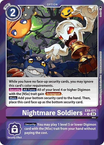 Image for Nightmare Soldiers (Limited Foil) (EX8-071 U)