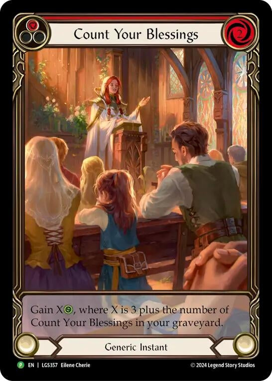 Image for Count Your Blessings (Red) - LGS357 (Flesh and Blood: Promo Cards) (LGS357) - Flesh and Blood TCG