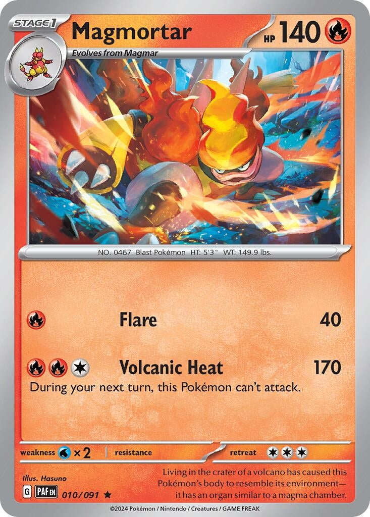 Image for Magmortar - 010/091 (Paldean Fates) (Deck Exclusives) (010/091) - Pokemon