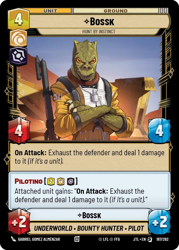 Image for Bossk - Hunt By Instinct (Jump to Lightspeed) (187/262) - Star Wars: Unlimited