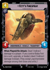 Image for Fett's Firespray - Feared Silhouette (Jump to Lightspeed) (240/262) - Star Wars: Unlimited