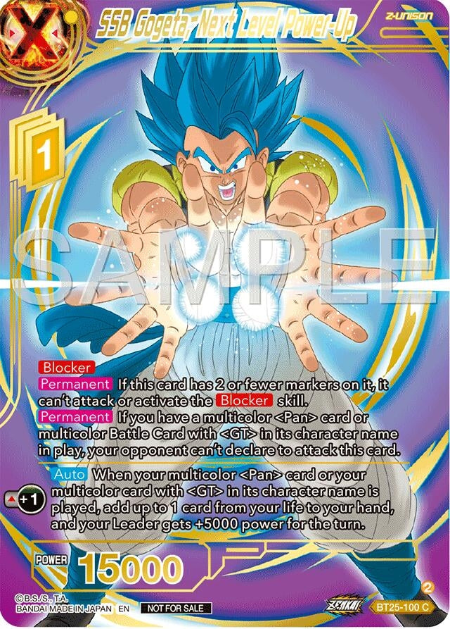 Image for SSB Gogeta, Next Level Power-Up (Championship 2024 Finals Zenkai Pack) (Gold Stamped) (Tournament Promotion Cards) (BT25-100) - Dragon Ball Super: Masters