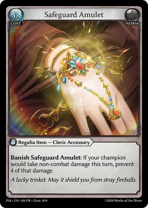 Image for Safeguard Amulet (Promotional Cards) (138) - Grand Archive TCG