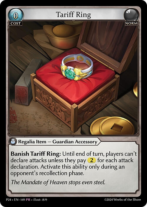 Image for Tariff Ring (Promotional Cards) (149) - Grand Archive TCG