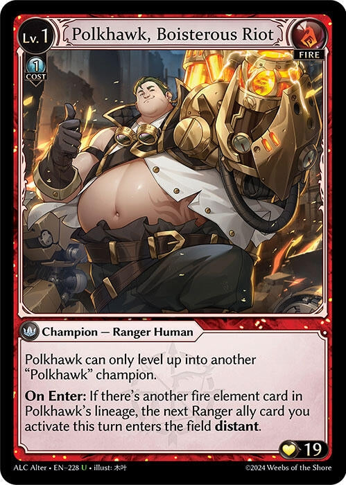 Image for Polkhawk, Boisterous Riot (Alchemical Revolution Alter Edition) (228) - Grand Archive TCG