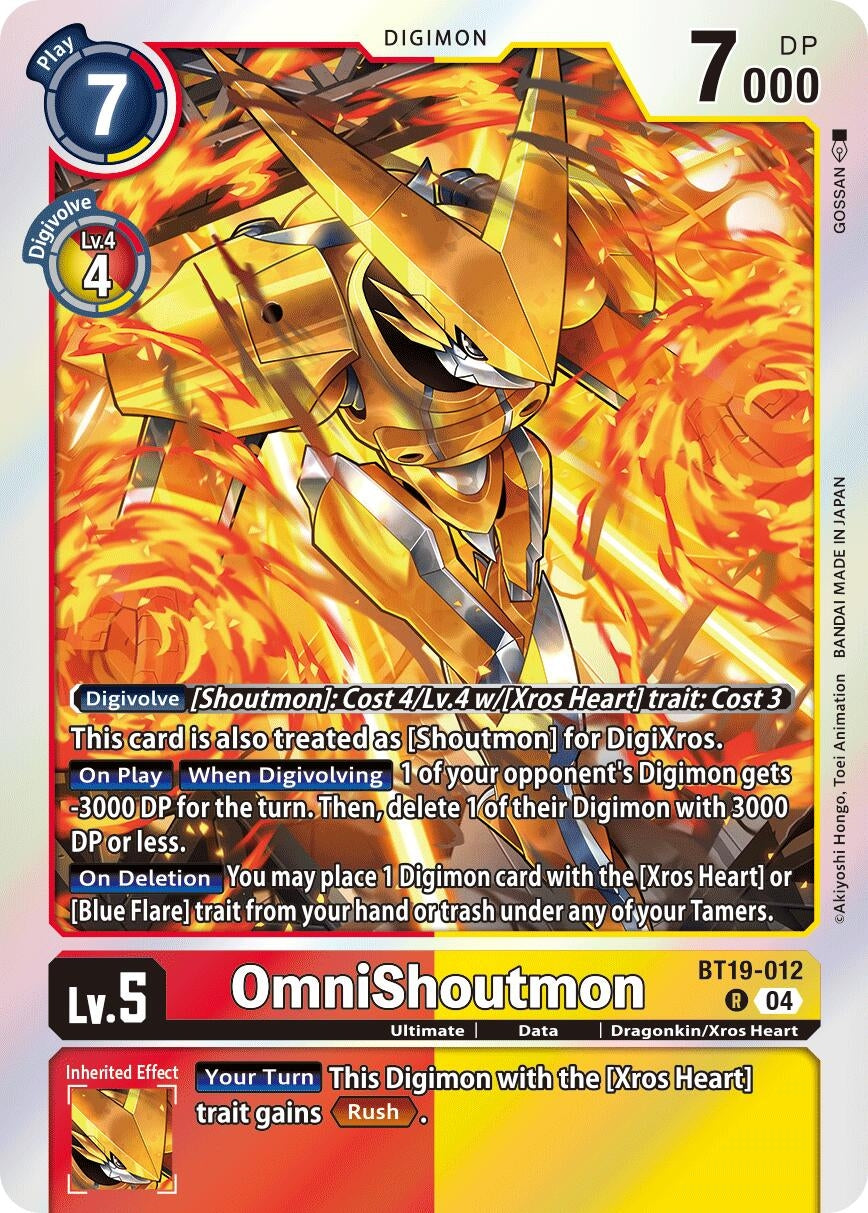 Image for OmniShoutmon (BT19-20) (BT19-012 R) - Digimon Card Game