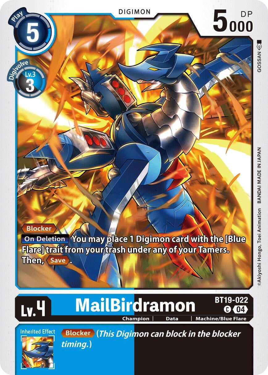 Image for MailBirdramon (BT19-20) (BT19-022 C) - Digimon Card Game