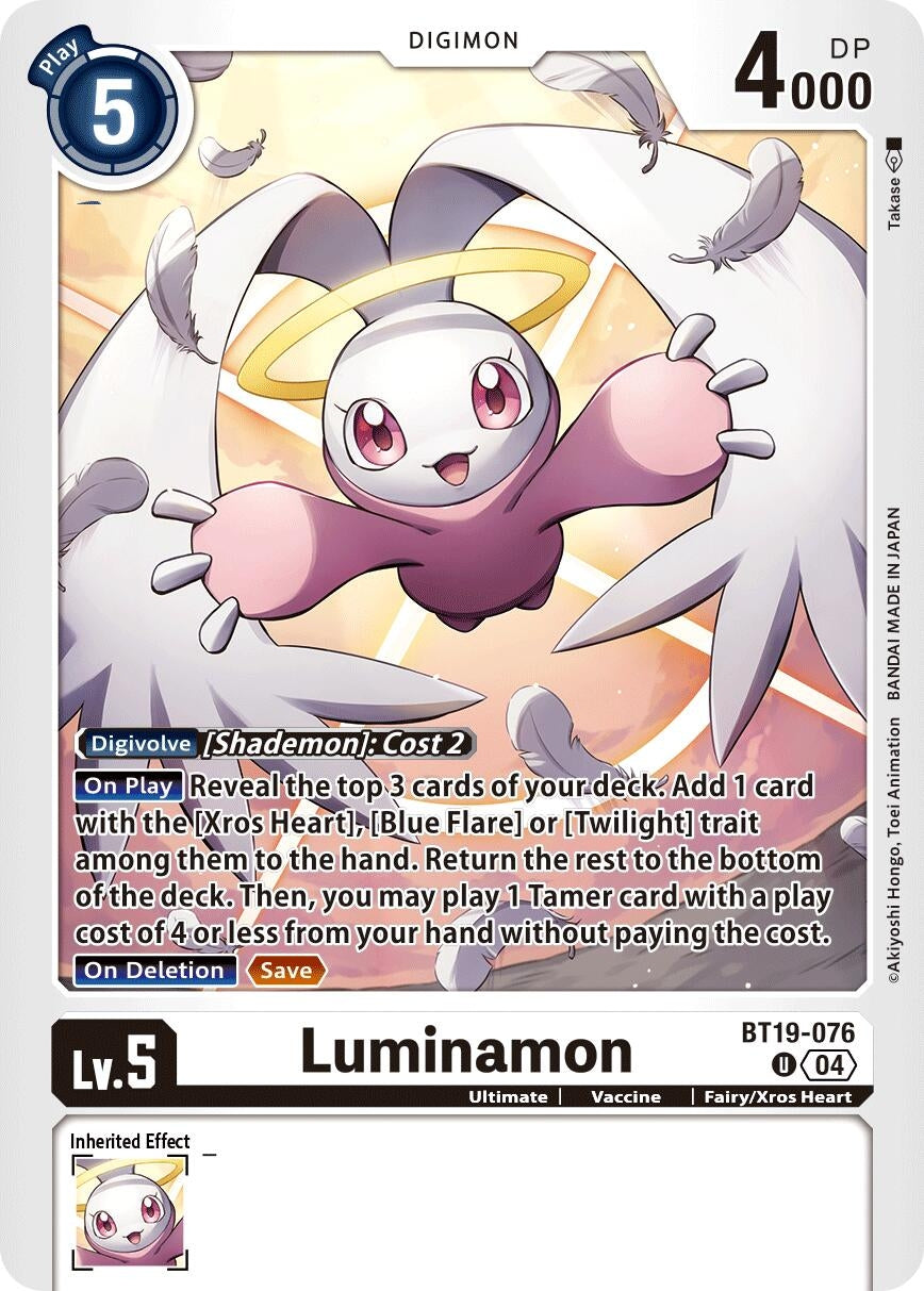Image for Luminamon (BT19-20) (BT19-076 U) - Digimon Card Game