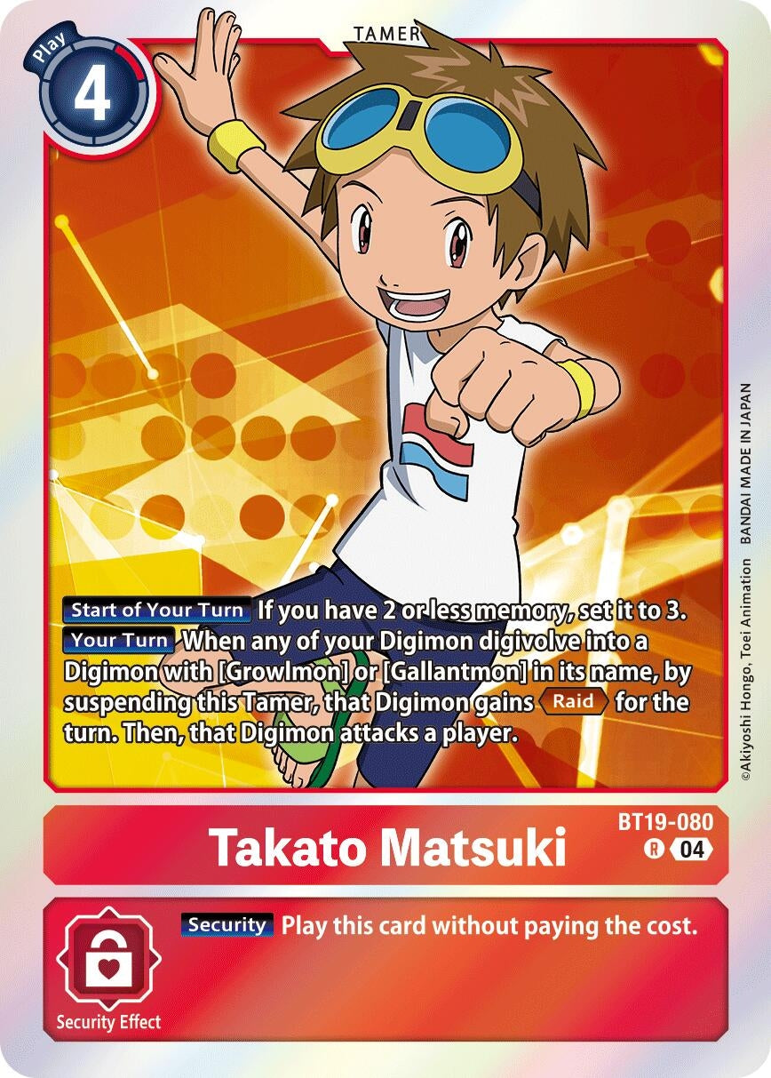 Image for Takato Matsuki (BT19-20) (BT19-080 R) - Digimon Card Game