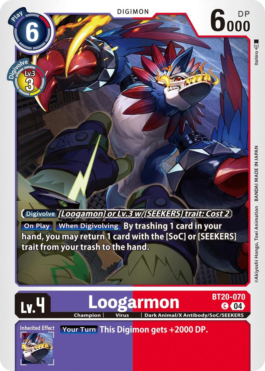 Image for Loogarmon (BT19-20) (BT20-070 C) - Digimon Card Game
