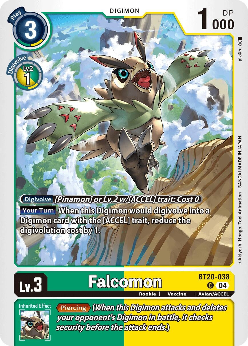 Image for Falcomon (BT19-20) (BT20-038 C) - Digimon Card Game