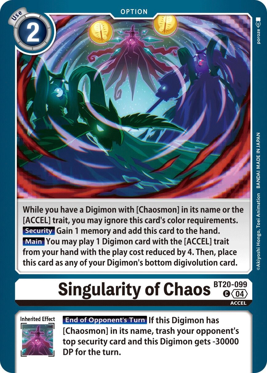 Image for Singularity of Chaos (BT19-20) (BT20-099 C) - Digimon Card Game
