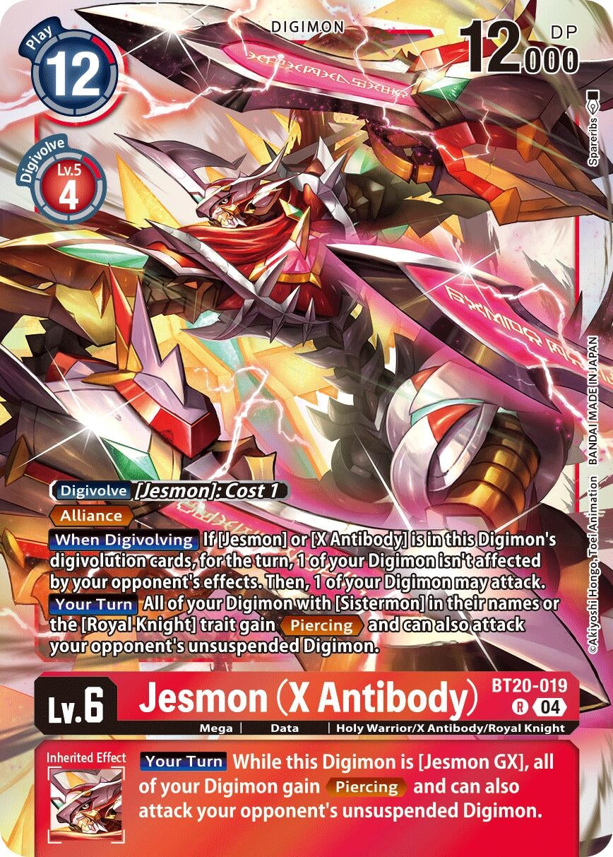 Image for Jesmon (X Antibody) (BT19-20) (BT20-019 R) - Digimon Card Game