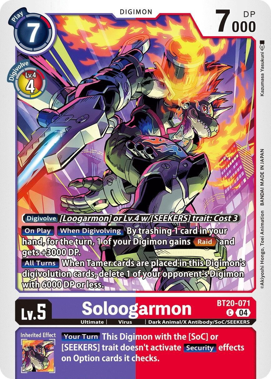 Image for Soloogarmon (BT19-20) (BT20-071 C) - Digimon Card Game